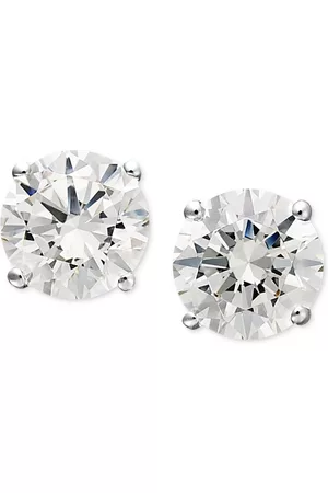 ARABELLA Cubic Zirconia Stud Earrings in 14k Gold