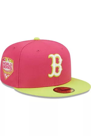 New Era Men's Boston Red Sox 2018 World Series Champions Beetroot Cyber 59FIFTY Fitted Hat