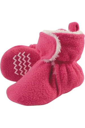 Hudson Baby Girls Hudson Cozy Fleece and Faux Shearling Booties
