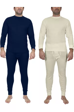 Galaxy By Harvic Men's Winter Thermal Top and Bottom, 4 Piece Set