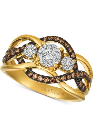 Le Vian Chocolatier Diamond Ring (3/8 ct. t.w.) in 14k Rose Gold (Also Available in Two-Tone White & or White Gold)