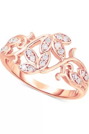 Macy's Rings - Diamond Vine-Inspired Ring (1/5 ct. t.w.) in Sterling Silver.