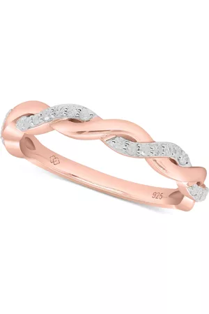 Macy's Diamond Twist Ring (1/5 ct. t.w.) in Sterling Silver.