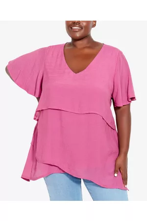 Avenue Women Tunics - Plus Size Mylah Layer Tunic Top