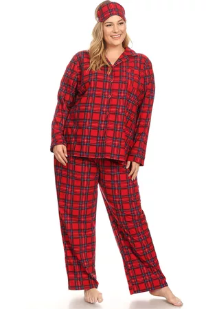 White Mark Plus Size 3-Piece Pajama Set