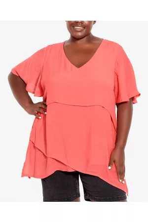 Avenue Women Tunics - Plus Size Mylah Layer Tunic Top
