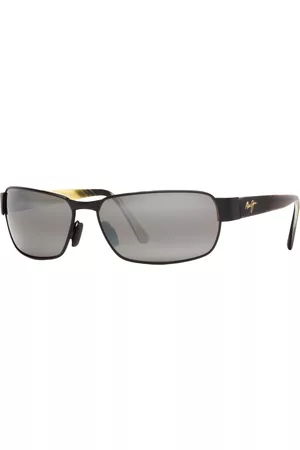 Maui Jim Polarized Black Coral Polarized Sunglasses , 249 - Black/Grey