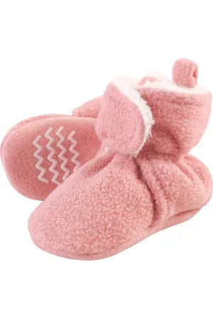 Hudson Baby Girls Hudson Cozy Fleece and Faux Shearling Booties