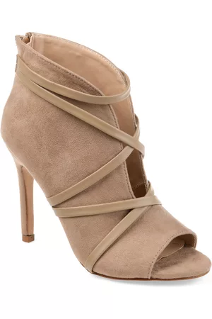 Journee Collection Women Boots - Women's Samara Peep Toe Booties Women's Shoes