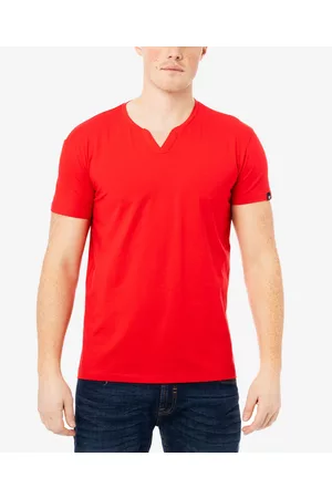 XRAY Men's Basic Notch Neck Short Sleeve T-shirt