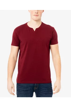 XRAY Men's Basic Notch Neck Short Sleeve T-shirt