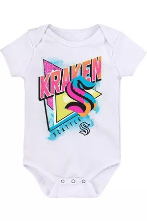 Outerstuff Girls Swimsuits - Newborn and Infant Boys and Girls Seattle Kraken Full Throttle Bodysuit