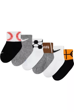 Nike Baby Boys Swoosh Sport Balls Socks, Pack of 6