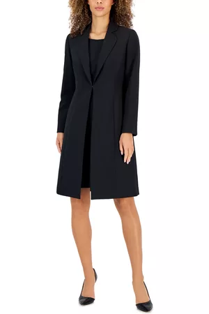 Le Suit Women Office & Work Dresses - Women's Crepe Topper Jacket & Sheath Dress Suit, Regular and Petite Sizes