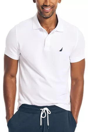 Nautica Men Polo T-Shirts - Men's Sustainably Crafted Slim-Fit Deck Polo Shirt