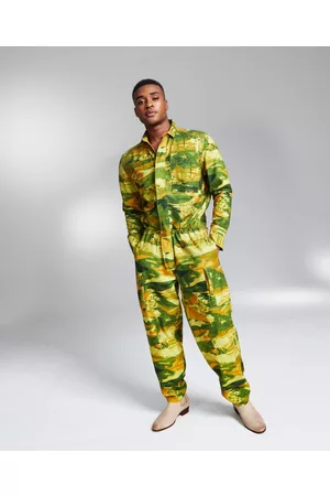And Now This Men Jumpsuits - 5:31 by JEROME Lamaar Men's Jungle Camouflage Jumpsuit Created for Macy's
