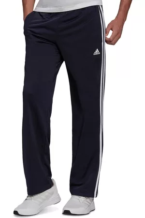 adidas Men Sweatpants - Men's Primegreen Essentials Warm-Up Open Hem 3-Stripes Track Pants