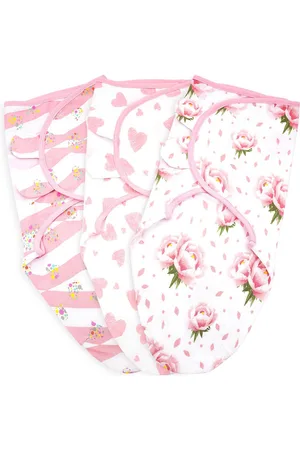 Bublo Baby Baby Baby Swaddle Blanket Girl, 3 Pack Large Newborn Swaddles 3-6 Month Adjustable Swaddling Sleep Sack