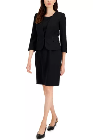 Le Suit Women's Open-Front Sheath Dress Suit, Regular and Petite Sizes