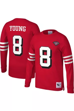 Mitchell & Ness Men's Steve Young San Francisco 49ers Retired Player Name and Number Long Sleeve Top