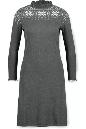 Hope & Henry Womens' Fair Isle Sweater Dress