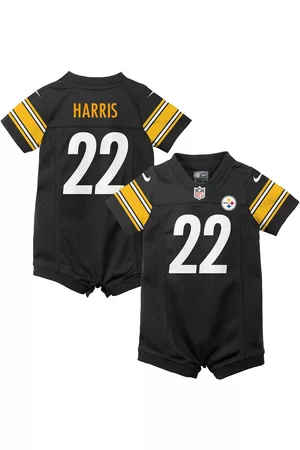 Newborn & Infant Nike Najee Harris Black Pittsburgh Steelers Game Romper Jersey