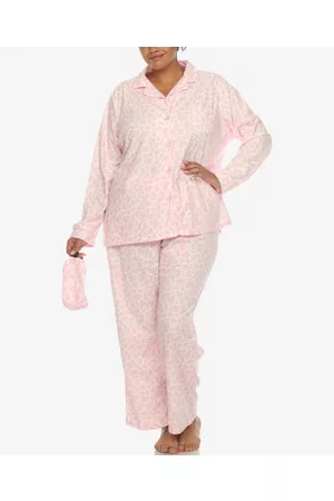 White Mark Plus Size Pajama Set, 3-Piece