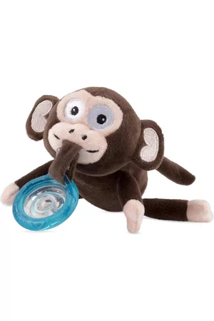 NÛBY Baby Calming Natural Flex Snuggleez Pacifier with Plush Animal, Monkey