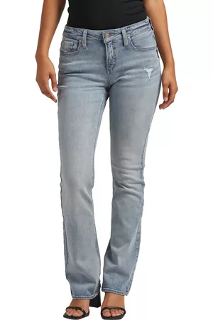 Silver Jeans Co. Women Bootcut Jeans - Women's Elyse Mid Rise Slim Bootcut Jeans