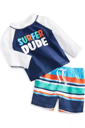 First Baby Sets - Baby Boys 2-Pc. Swim Shirt & Shorts Set, Created for Macy's