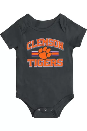 Colosseum Newborn and Infant Boys and Girls Clemson Tigers Core Stripe Bodysuit