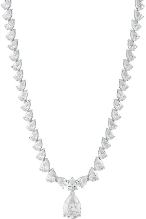 ARABELLA Cubic Zirconia Fancy 18" Collar Necklace in