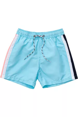 Snapper Rock Boys Swim Shorts - Toddler Child Boys Retro Stripe Volley Board Short