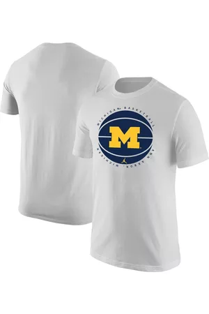 Jordan Men T-shirts - Men's Brand Michigan Wolverines Basketball Team Issue T-shirt