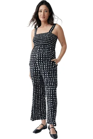 Ingrid & Isabel Maternity Smocked Bodice Jumpsuit
