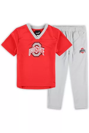 Outerstuff Preschool Boys and Girls Scarlet, Gray Ohio State Buckeyes Red Zone Jersey and Pants Set - Scarlet, Gray