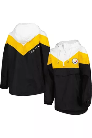 Pittsburgh Steelers Tommy Hilfiger Quarter-Zip Pullover Hoodie - Black