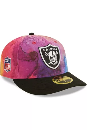 New Era Men's Pink, Black Las Vegas Raiders 2022 Nfl Crucial Catch Low Profile 59FIFTY Fitted Hat