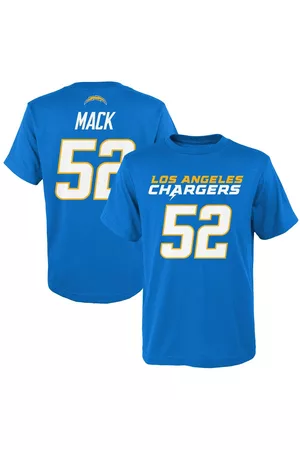 Outerstuff Big Boys Khalil Mack Los Angeles Chargers Mainliner Player Name and Number T-shirt