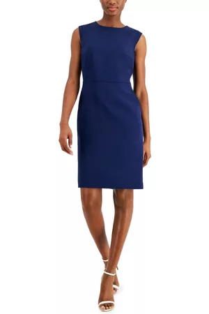 Calvin Klein Popover-Cape Sheath Dress - Macy's