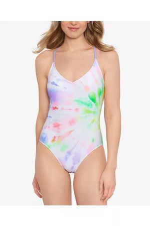 Salt + Cove Women Swimsuits - Juniors' Lace-Back One-Piece Swimsuit, Created for Macy's Women's Swimsuit