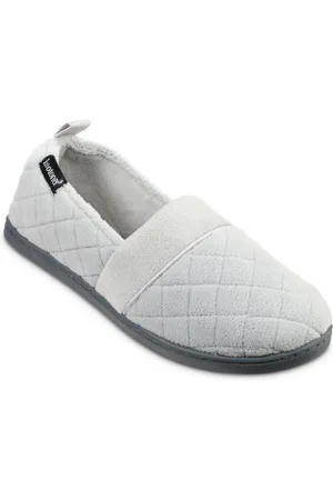 Isotoner Quilted Memory Foam Microterry Slip On Slippers