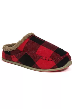 Deer Stags Little and Big Boys Slipperooz Lil Nordic S.u.p.r.o. Sock Cushioned Indoor Outdoor Clog Slipper