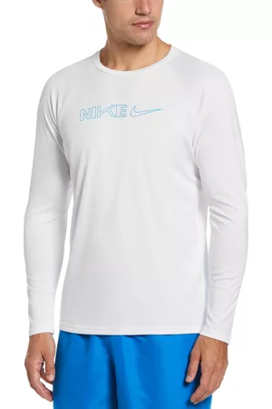 Nike Men's Logo Swoosh Long-Sleeve Hydroguard Shirt