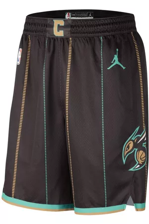 Jordan Men's Brand Black, Mint Charlotte Hornets 2022/23 City Edition Swingman Shorts