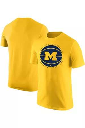 Jordan Men T-shirts - Men's Brand Michigan Wolverines Basketball Logo T-shirt