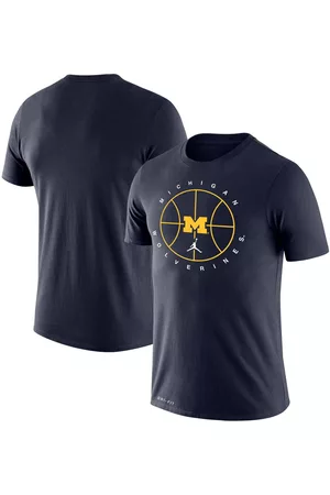 Jordan Men T-shirts - Men's Brand Michigan Wolverines Basketball Icon Legend Performance T-shirt