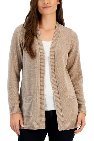 Karen Scott Plus Size Colorblocked Open-Front Cardigan, Created for Macy's