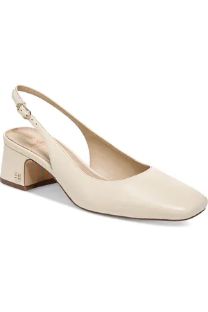 Sam Edelman Terra Snip-Toe Slingback Block-Heel Pumps