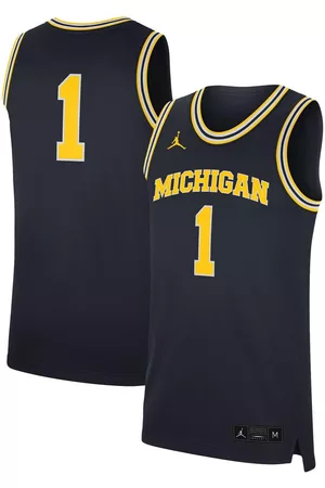 Jordan Men's Brand #1 Michigan Wolverines Replica Jersey